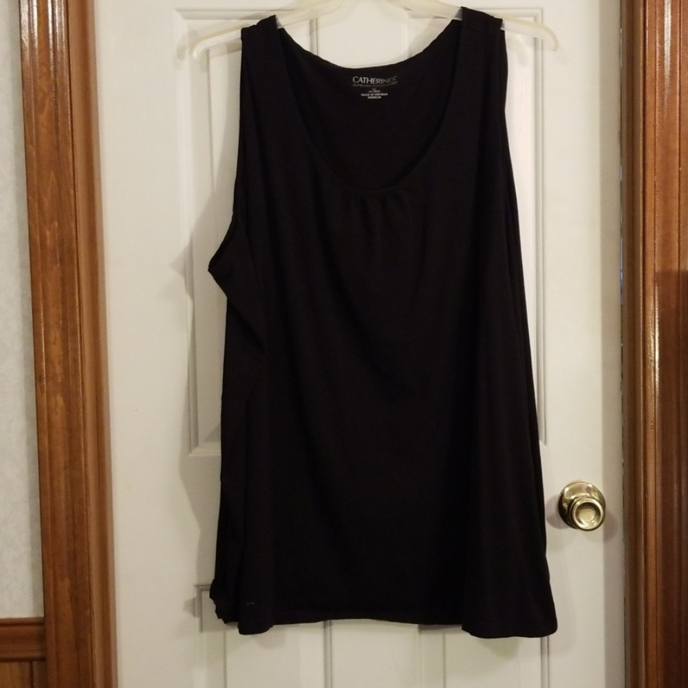 Catherines black tank top tee. Size 5x.